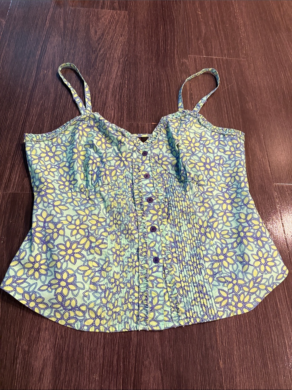 Torrid cotton corset style tank sz 0
